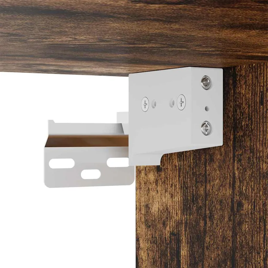 Armoire murale de salle de bain avec étagère TULUM Chêne fumé - 11