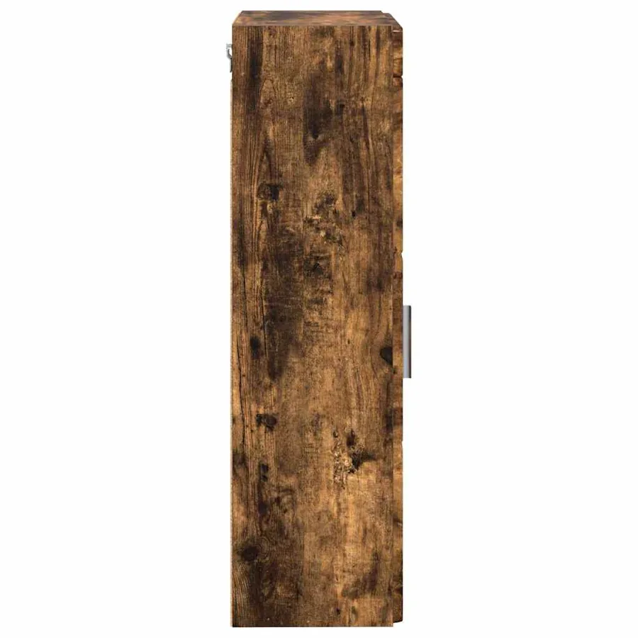 Armoire murale de salle de bain avec étagère TULUM Chêne fumé - 7