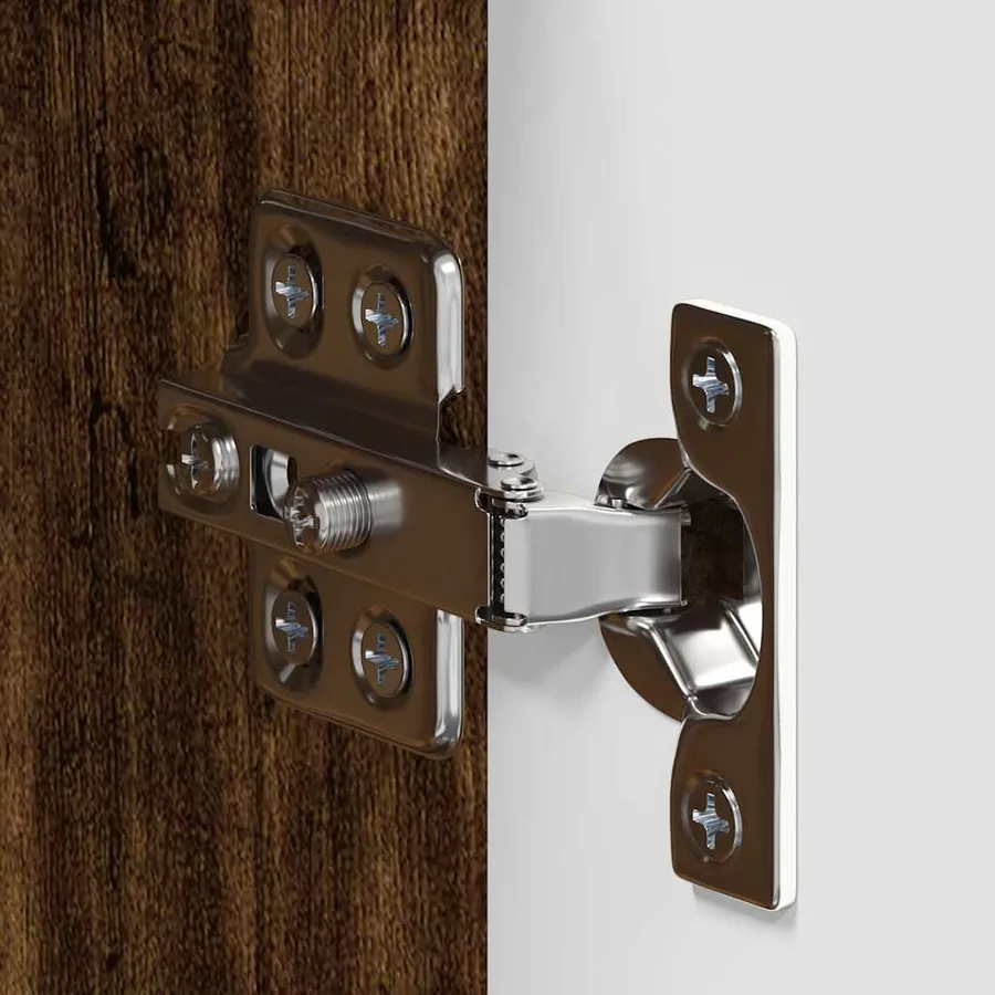 Armoire murale de salle de bain avec étagère TULUM Chêne fumé - 8