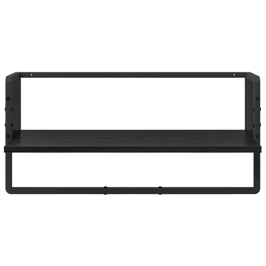 Ensemble d'étagères murales 6 pcs Chêne noir 100 x 25 x 30 cm - 11