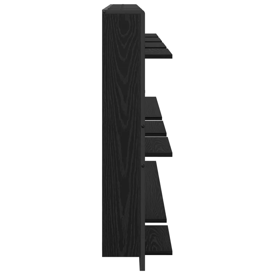 Ensemble d'étagères murales 6 pcs Chêne noir 100 x 25 x 30 cm - 16