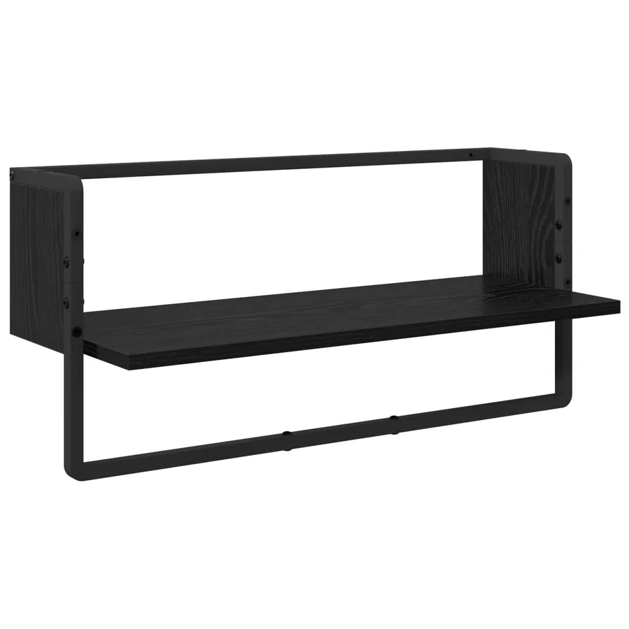 Ensemble d'étagères murales 6 pcs Chêne noir 100 x 25 x 30 cm - 5