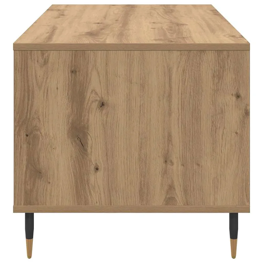 Table basse Chêne artisanal 90 x 49 x 45 cm Bois d'ingénierie - 7
