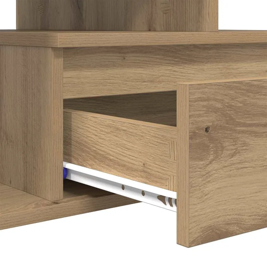 Table basse Chêne artisanal 90 x 49 x 45 cm Bois d'ingénierie - 9