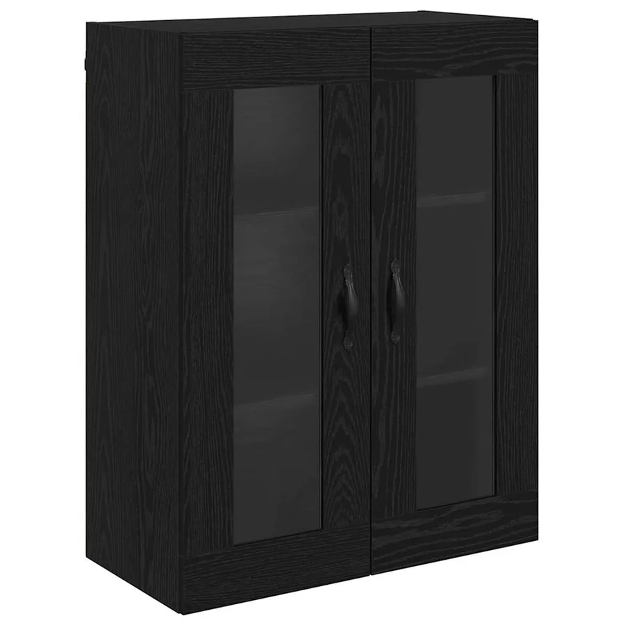 Haut Armoire Chêne blanc et noir 69,5 x 34 x 180 cm - 7