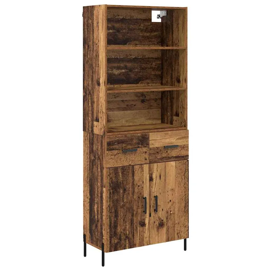 Haut Armoire Bois Ancien 69,5 x 32,5 x 180 cm Bois d'ingénierie - 2