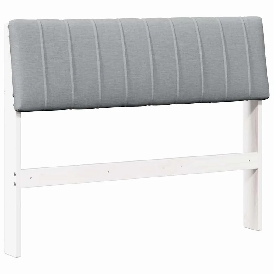 Tête de lit capitonnée Gris clair 100 cm Pin massif - 2