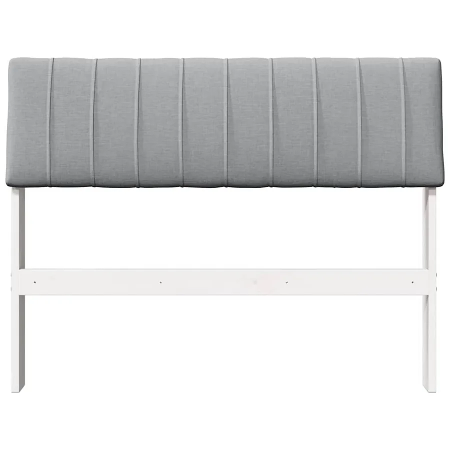 Tête de lit capitonnée Gris clair 100 cm Pin massif - 4