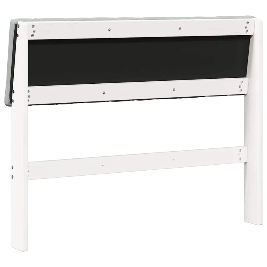 Tête de lit capitonnée Gris clair 100 cm Pin massif - 6