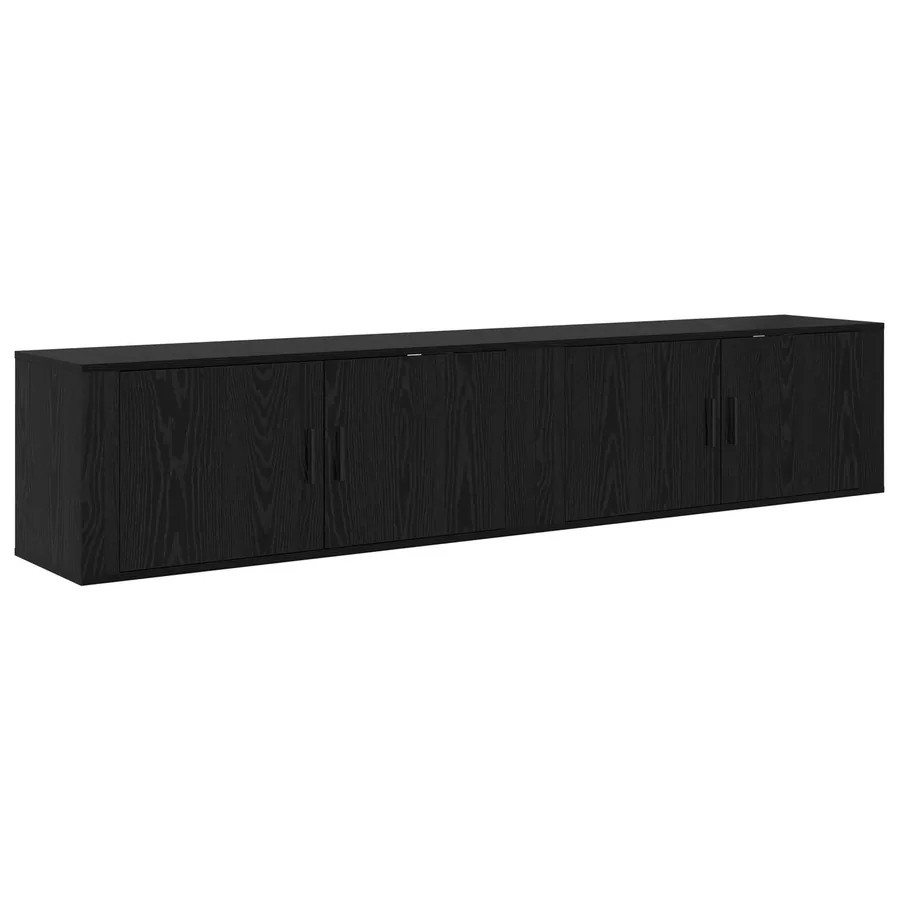 Ensemble de meuble TV mural 2 pcs Chêne noir 100 x 34,5 x 40 cm - 7
