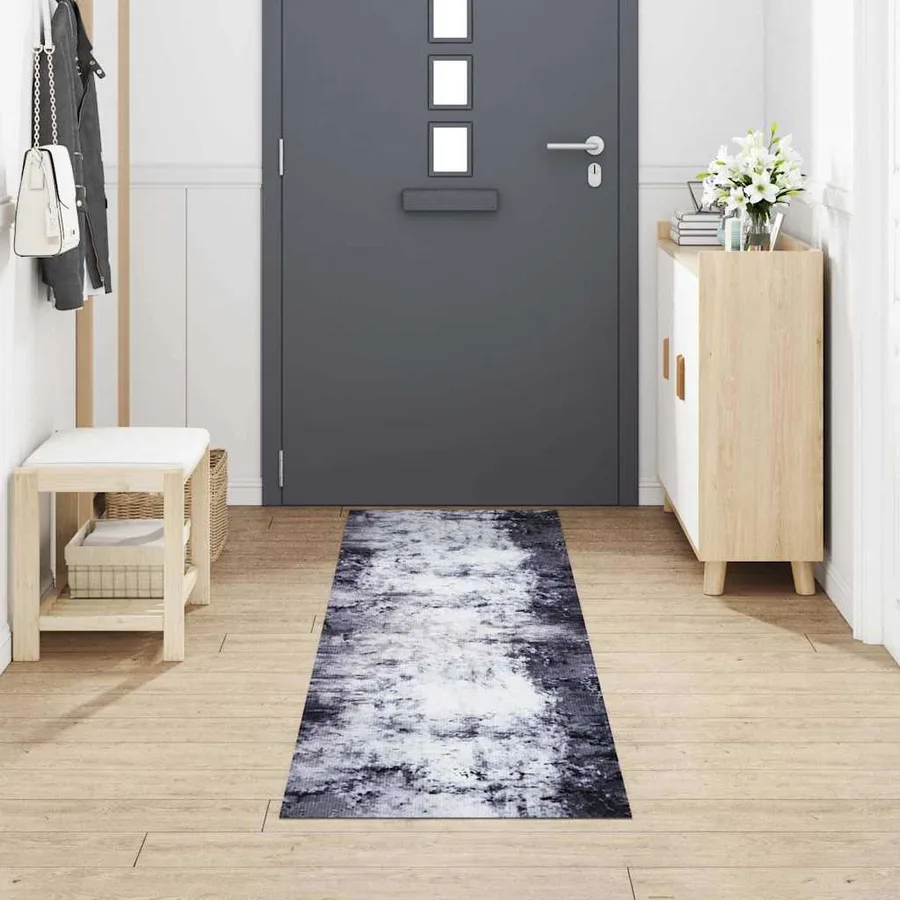 Tapis de Cuisine Gris 300 x 60 cm Velours - 3