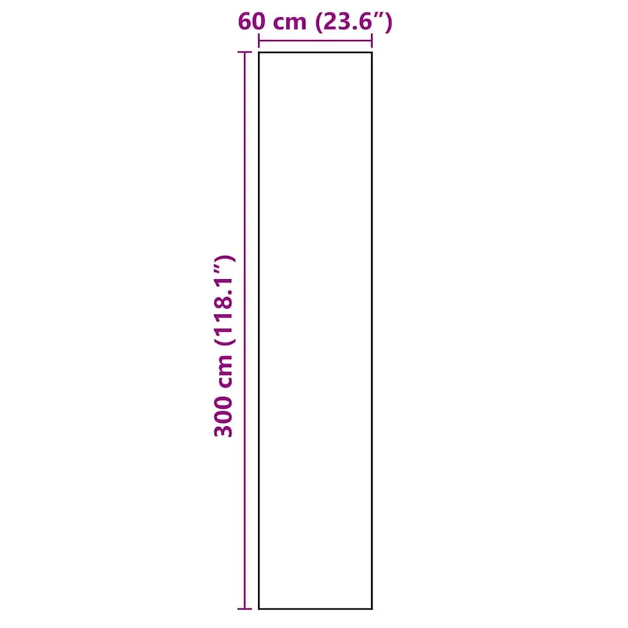 Tapis de Cuisine Gris 300 x 60 cm Velours - 7