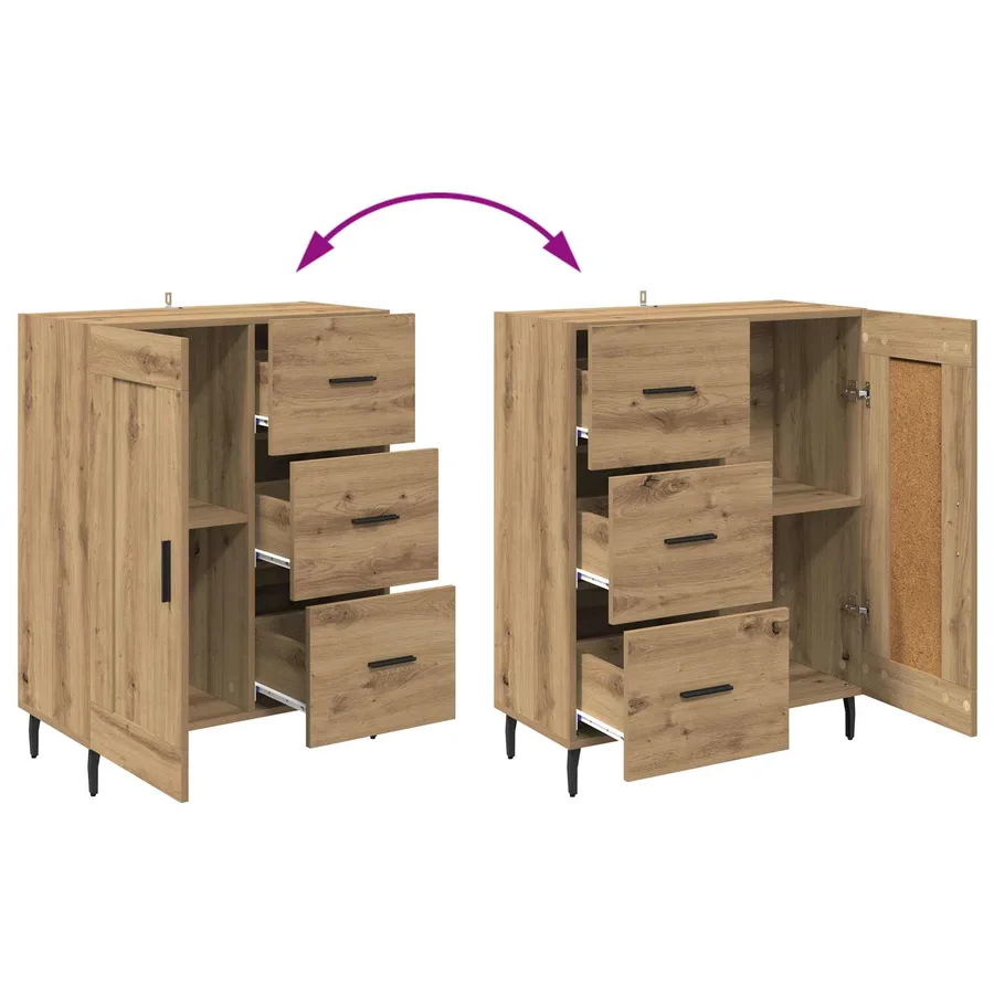 Buffet Chêne artisanal 69,5 x 34 x 90 cm - 10
