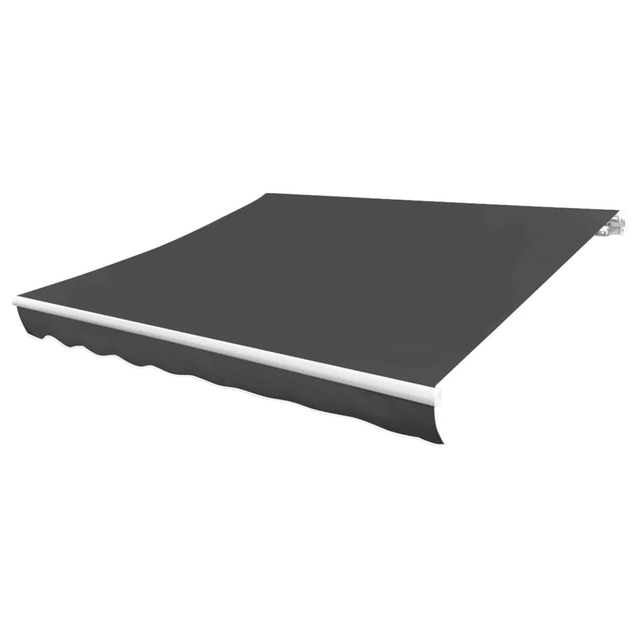 Tissu de remplacement pour auvent gris 5x3 m polyester - 2
