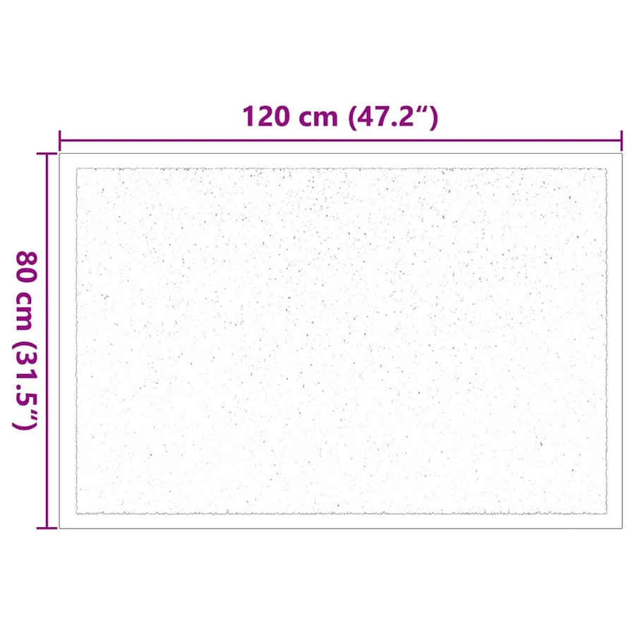 Tapis de porte Gris clair 60 x 40 x 1.2 cm Tissu en teddy - 7