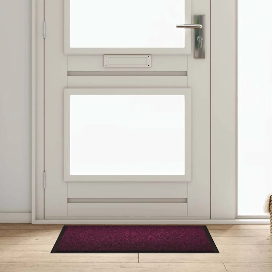 Tapis de porte Bordeaux 60 x 40 x 1.2 cm Tissu en teddy