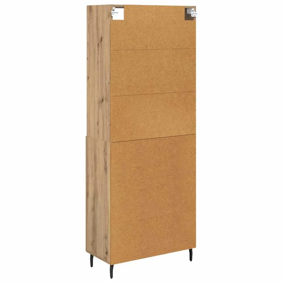 Haut Armoire 2 pcs Chêne artisanal 69,5 x 32,5 x 180 cm - 8