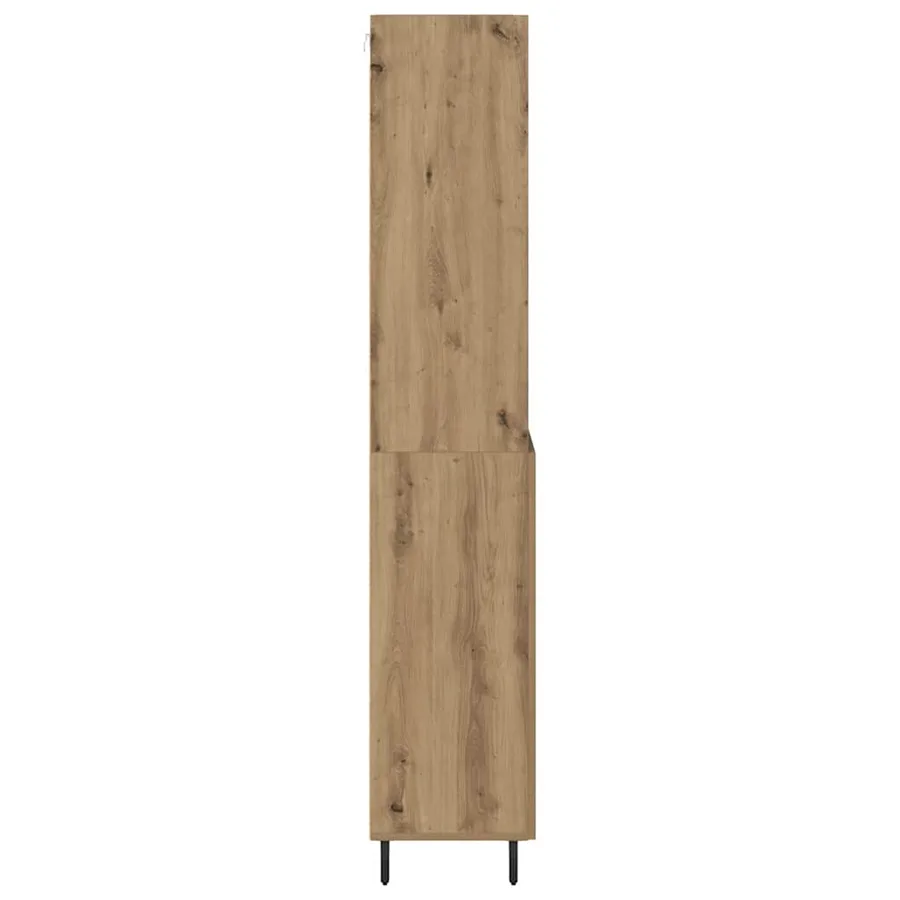 Haut Armoire 2 pcs Chêne artisanal 69,5 x 32,5 x 180 cm - 9