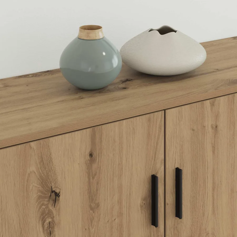 Ensemble de meuble TV mural 2 pcs Chêne artisanal - 4