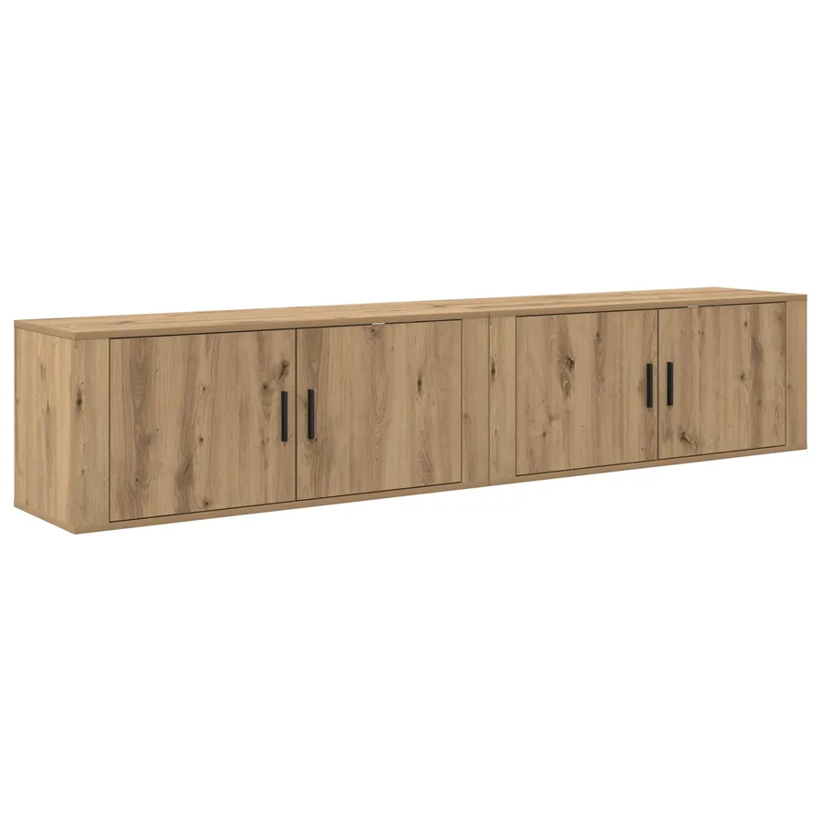 Ensemble de meuble TV mural 2 pcs Chêne artisanal - 7