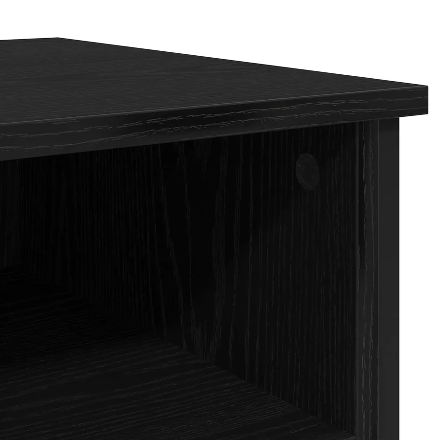 Cabinet de chevet Chêne noir 40 x 42 x 60 cm Bois d'ingénierie - 8