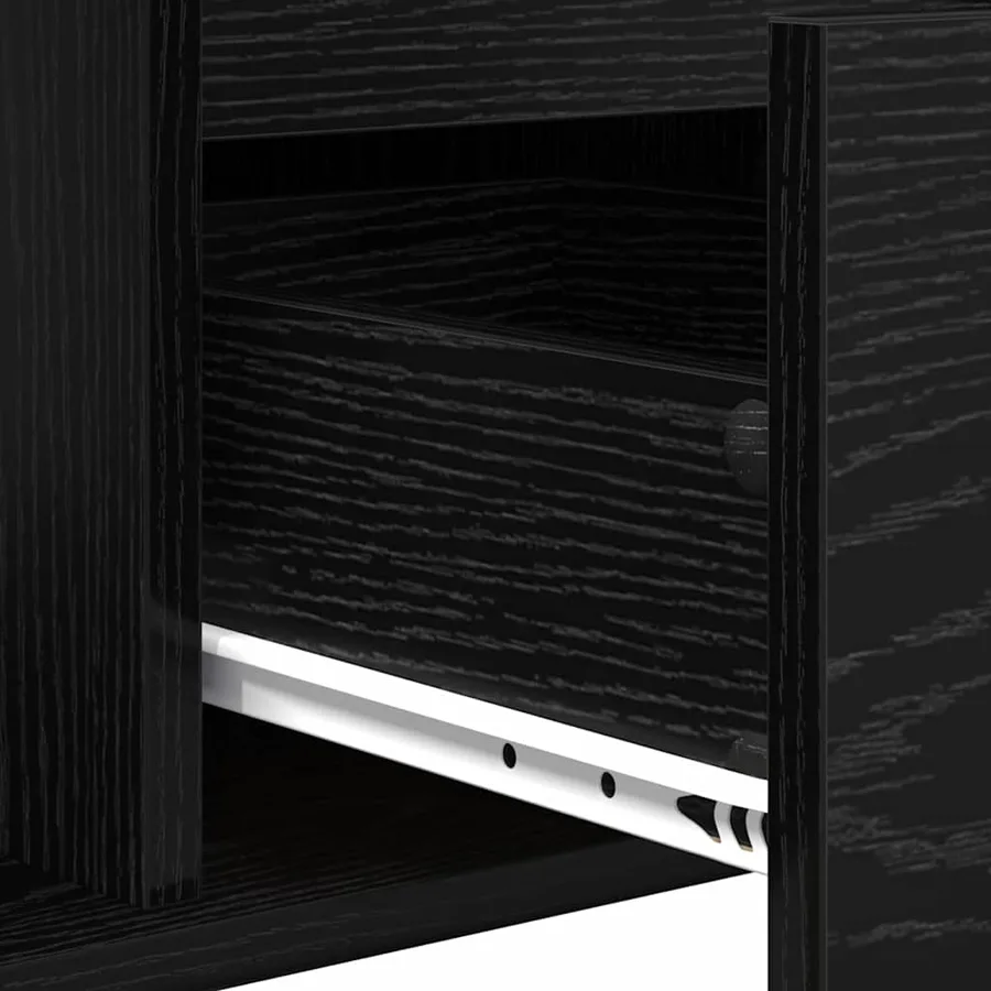 Table basse Chêne noir 90 x 50 x 26,5 cm Bois d'ingénierie - 8