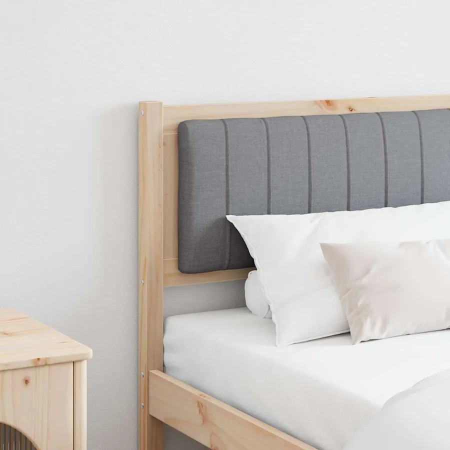 Tête de lit capitonnée Marron 180 cm Pin massif