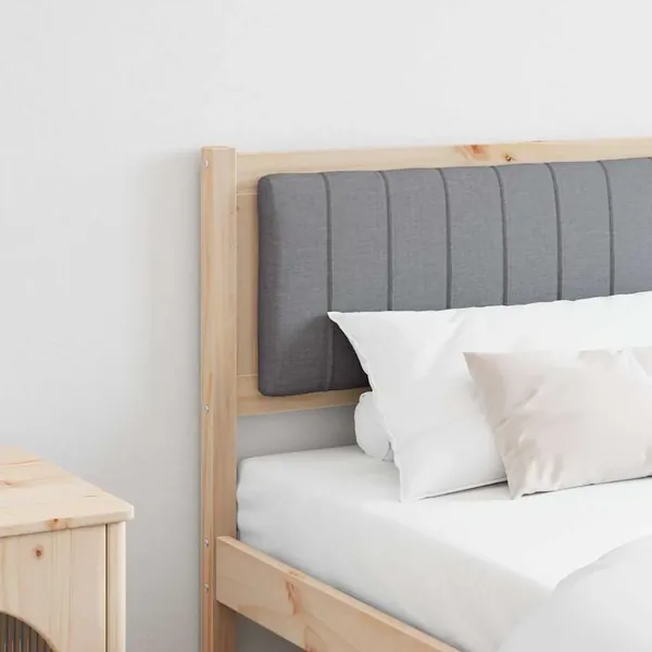 Tête de lit capitonnée Marron 180 cm Pin massif