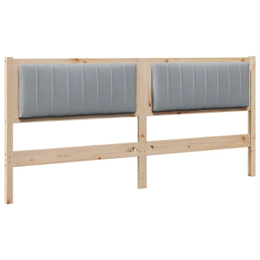 Tête de lit capitonnée Marron 180 cm Pin massif - 2
