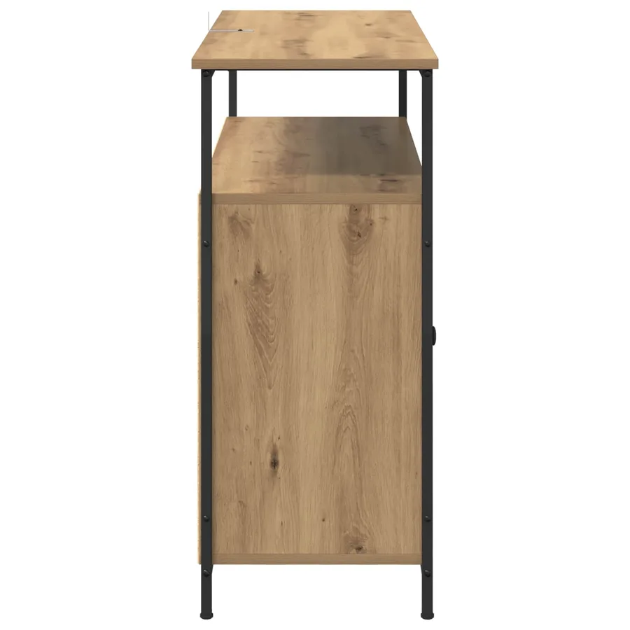 Buffet Chêne artisanal 100 x 35 x 80 cm Bois d'ingénierie - 7