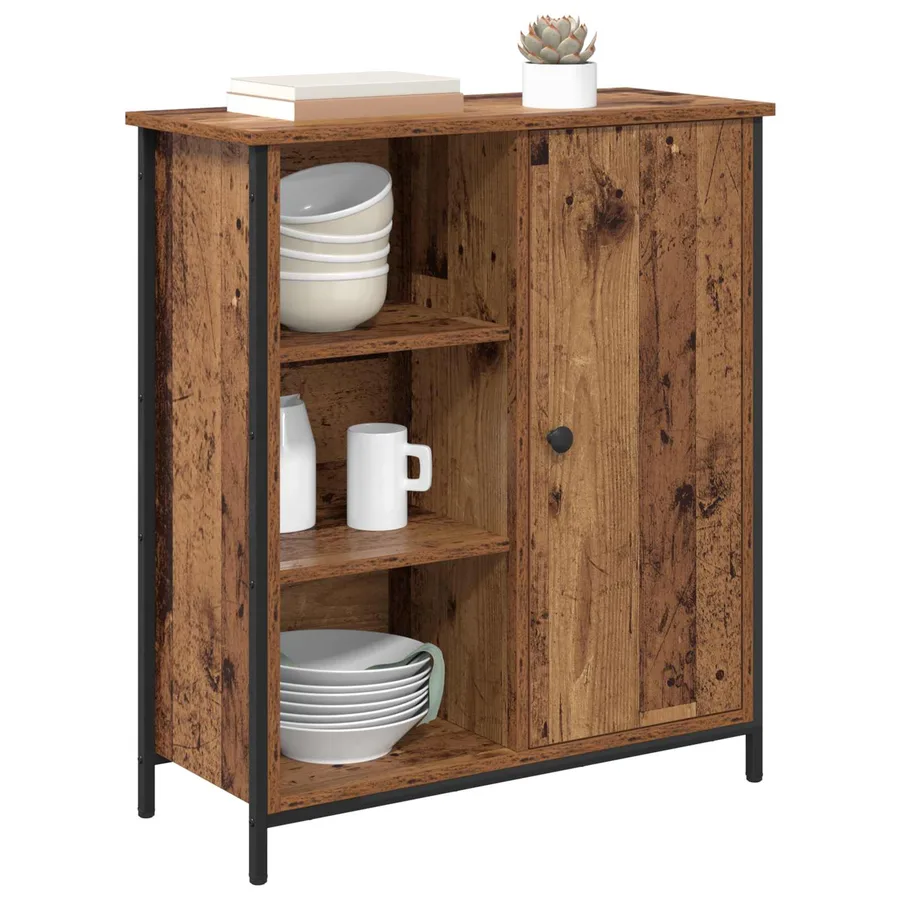 Buffet Bois Ancien 70 x 30 x 80 cm Bois d'ingénierie - 3