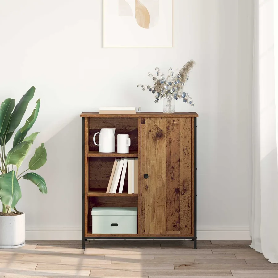 Buffet Bois Ancien 70 x 30 x 80 cm Bois d'ingénierie - 4