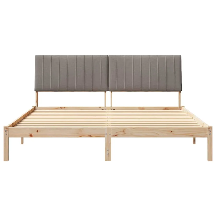 Cadre de lit avec tête de lit Marron 180 x 200 cm Pin massif - 5