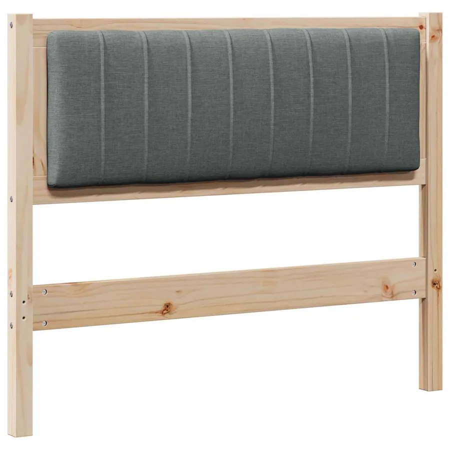 Tête de lit capitonnée Marron 100 cm Pin massif - 2