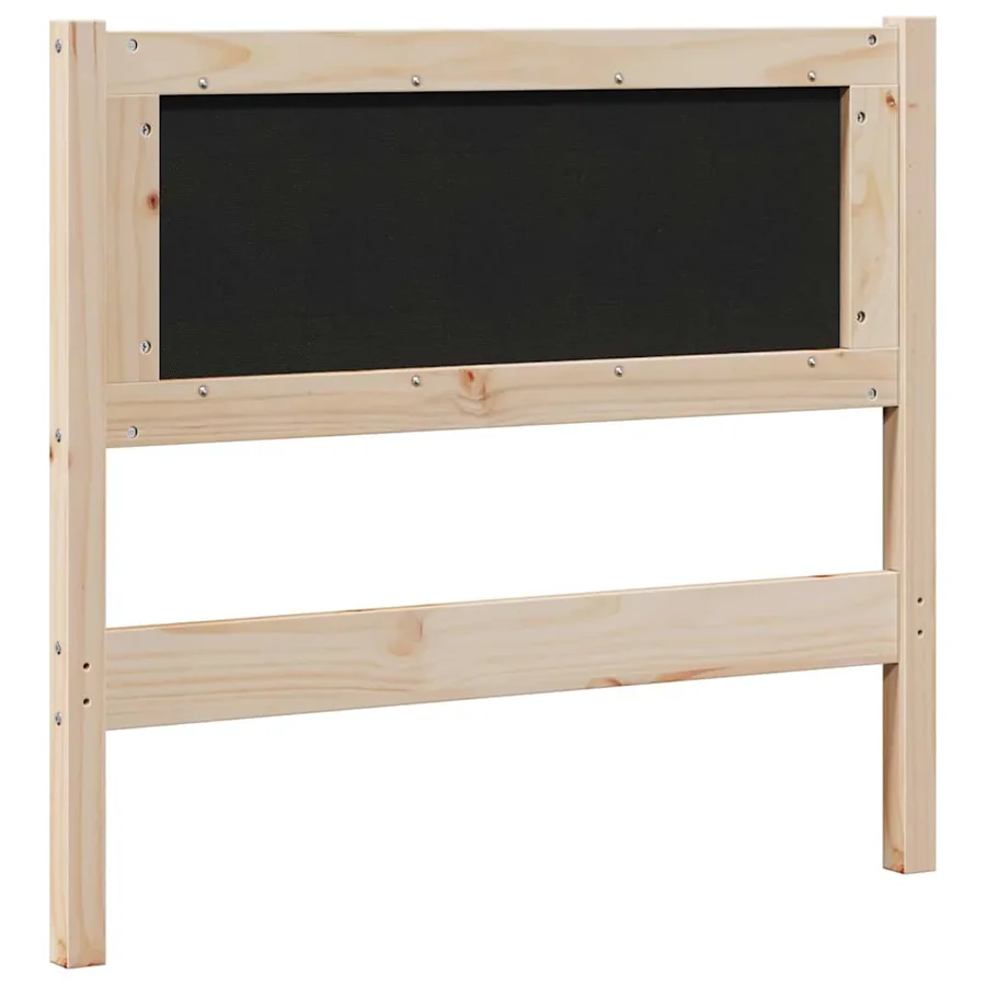 Tête de lit capitonnée Marron 100 cm Pin massif - 6