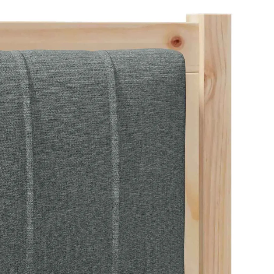 Tête de lit capitonnée Marron 100 cm Pin massif - 7