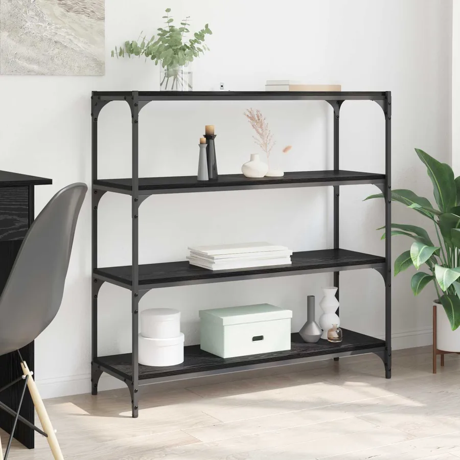 Bibliothèque Chêne noir 100 x 33 x 100 cm