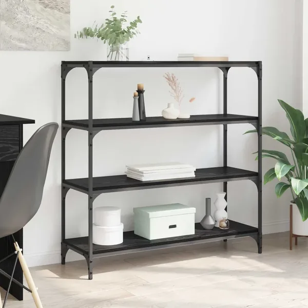 Bibliothèque Chêne noir 100 x 33 x 100 cm
