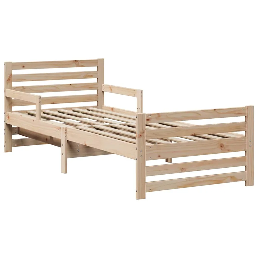 Cadre de lit Marron 80 x 200 cm Bois d'ingénierie - 4