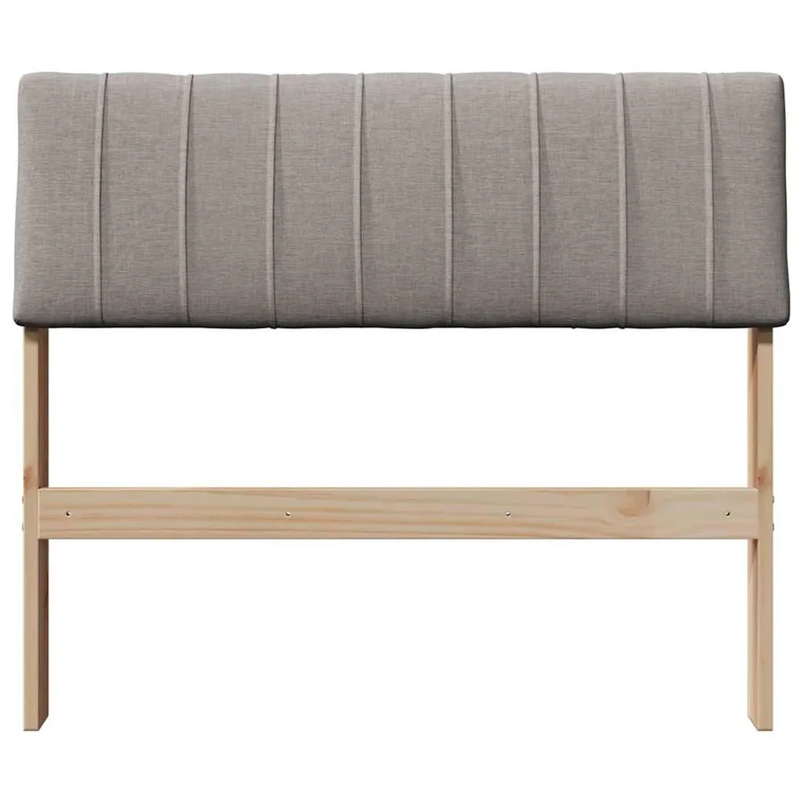 Tête de lit capitonnée Taupe 75 cm Pin massif - 4