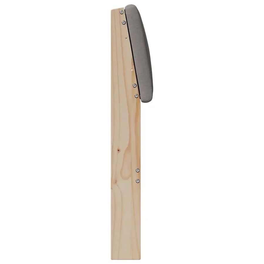 Tête de lit capitonnée Taupe 75 cm Pin massif - 5