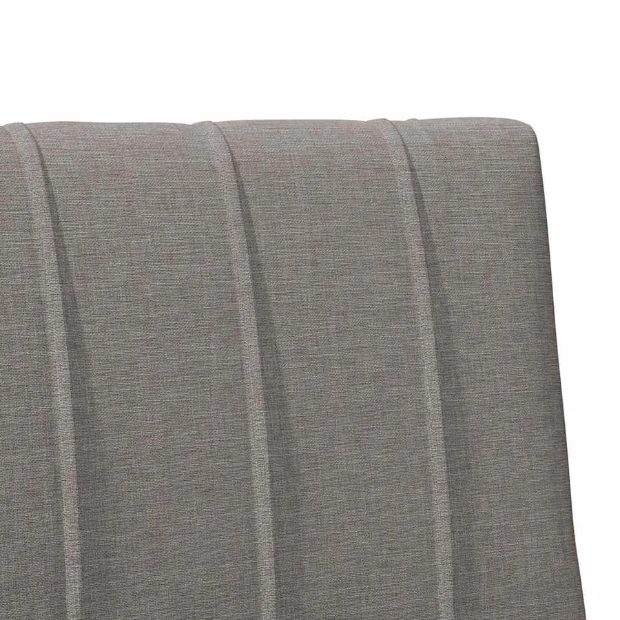 Tête de lit capitonnée Taupe 75 cm Pin massif - 7