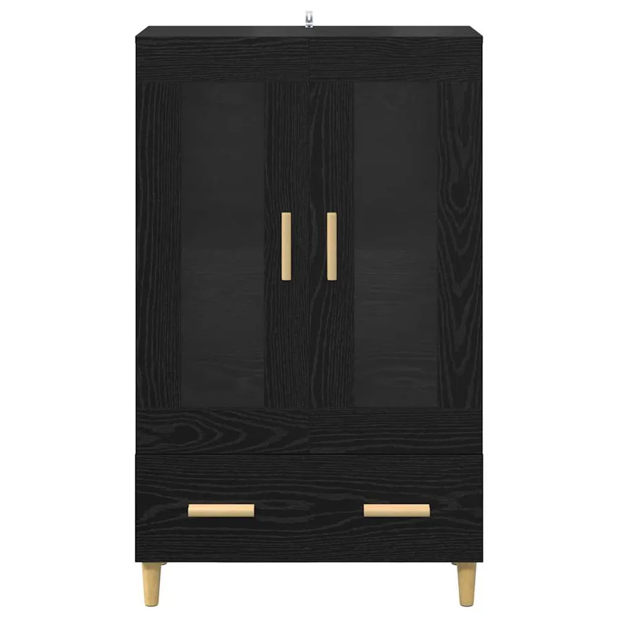 Haut Armoire Chêne noir 70 x 31 x 115 cm Bois d'ingénierie - 6
