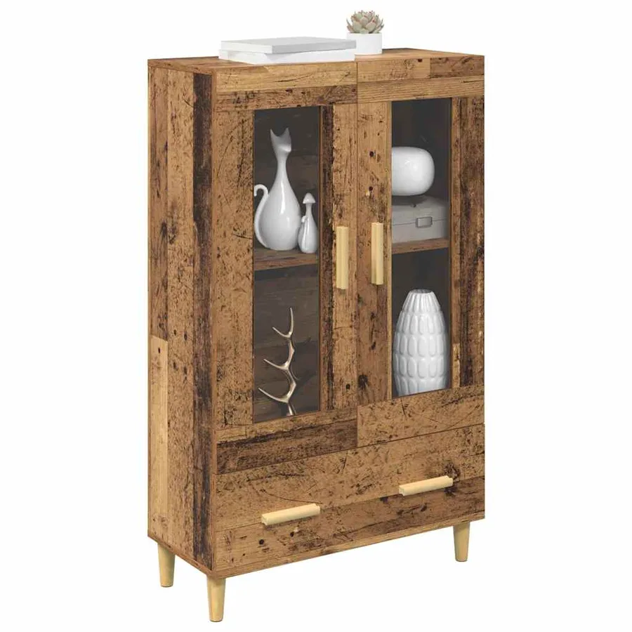 Haut Armoire Bois Ancien 70 x 31 x 115 cm Bois d'ingénierie - 3