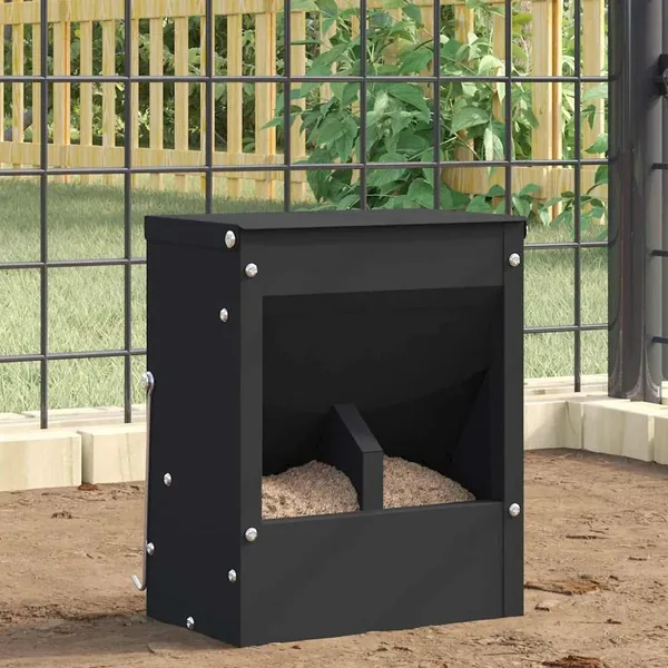 Distributeur pour lapins Noir 20 x 12,5 x 25 cm