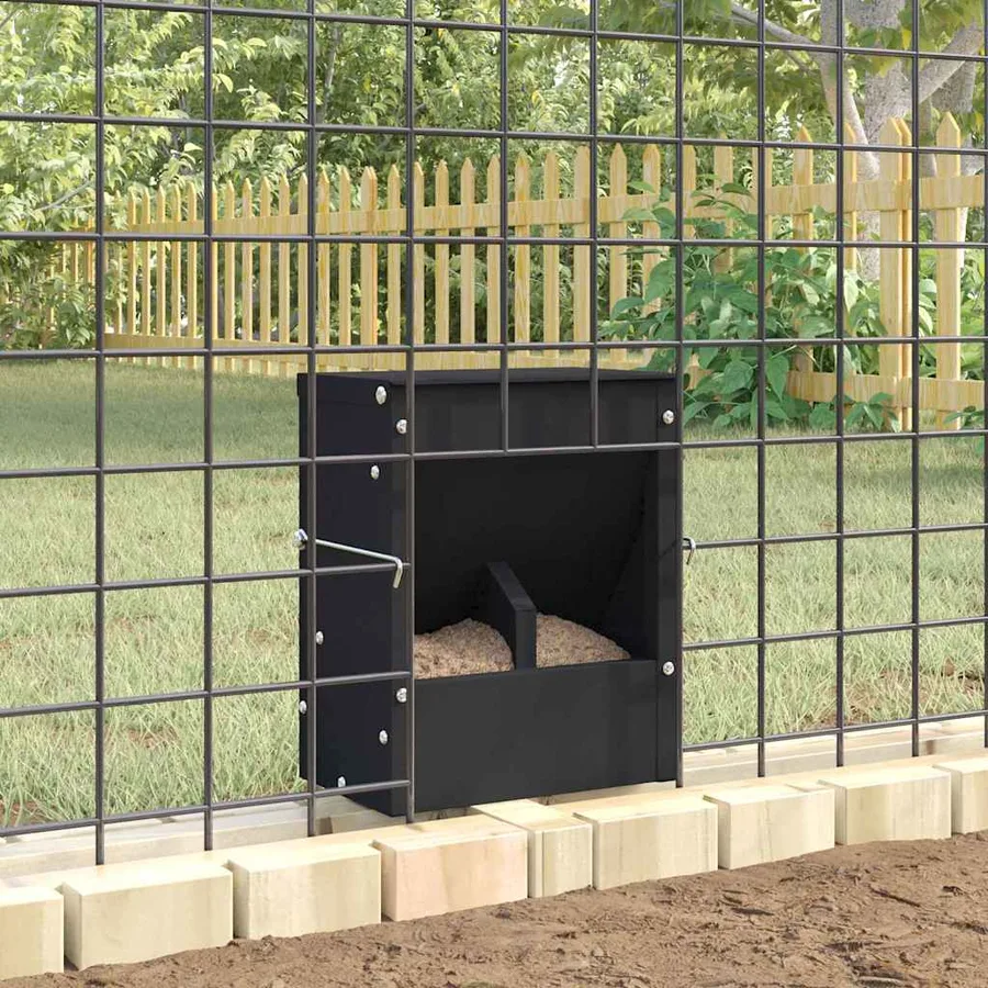 Distributeur pour lapins Noir 20 x 12,5 x 25 cm - 4