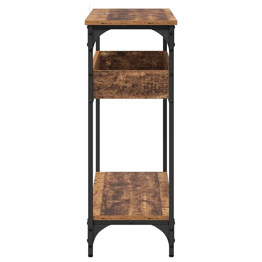 Table console Bois ancien 100 x 29 x 75 cm Bois d'ingénierie - 6