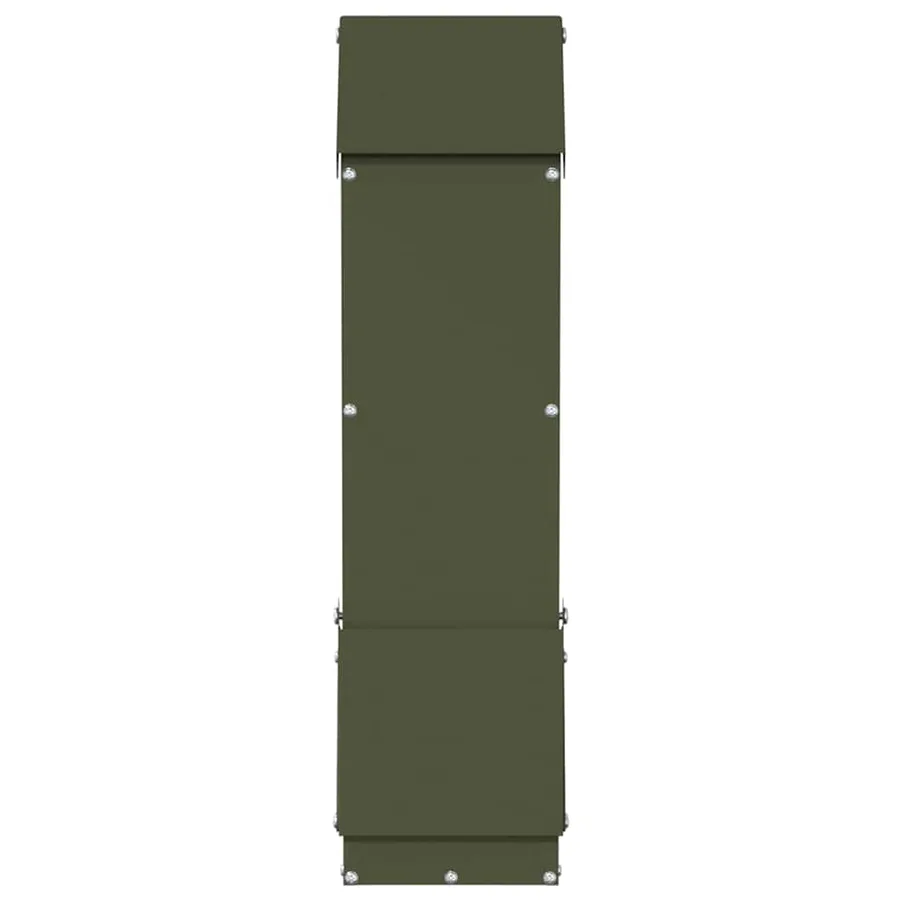 Mangeoire pour poules Vert olive 13 x 12 x 51 cm - 5