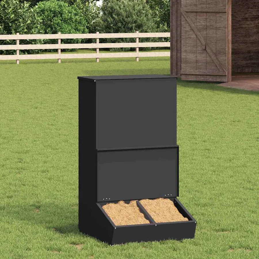 Distributeur de porcs Noir 55 x 51 x 91,5 cm