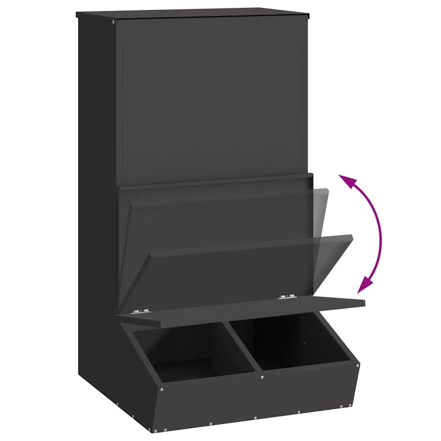 Distributeur de porcs Noir 55 x 51 x 91,5 cm - 10